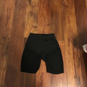 Black workout shorts
